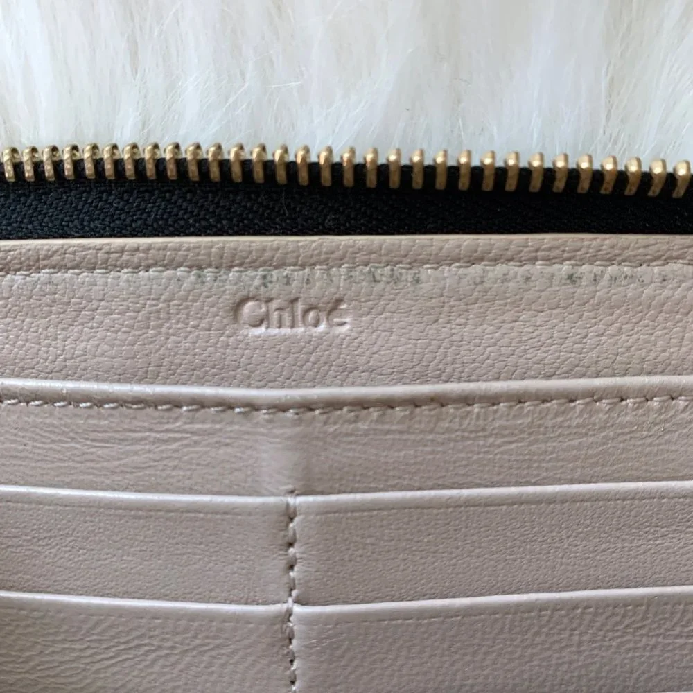 Chloe Drew Zippy Wallet Zip Wallet Clutch Excellent Condition Made In It… - Picture 4 of 10